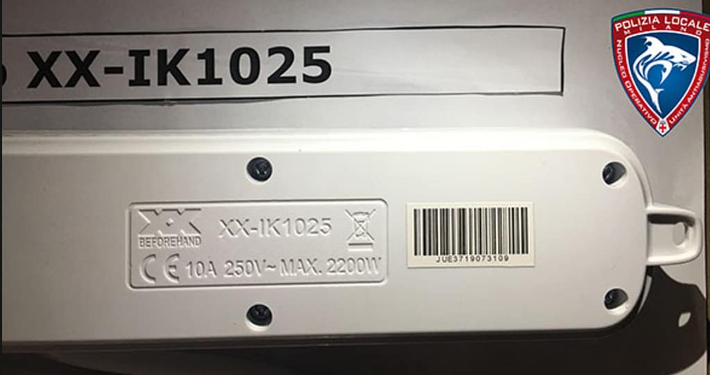 意大利召回 AIGOSTAR 插线板｜触电风险｜Safety Gate Report-2021-35