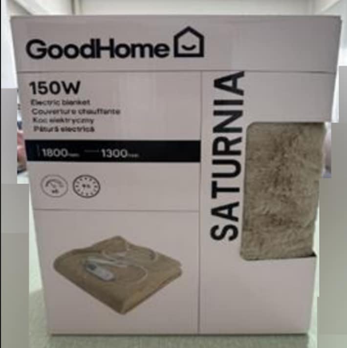 爱尔兰召回 GoodHome 电热毯｜存在触电与火灾风险