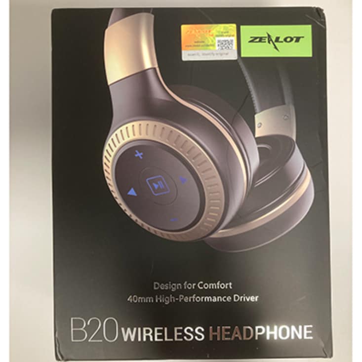 黑色和银色蓝牙无线耳机，可能存在化学风险