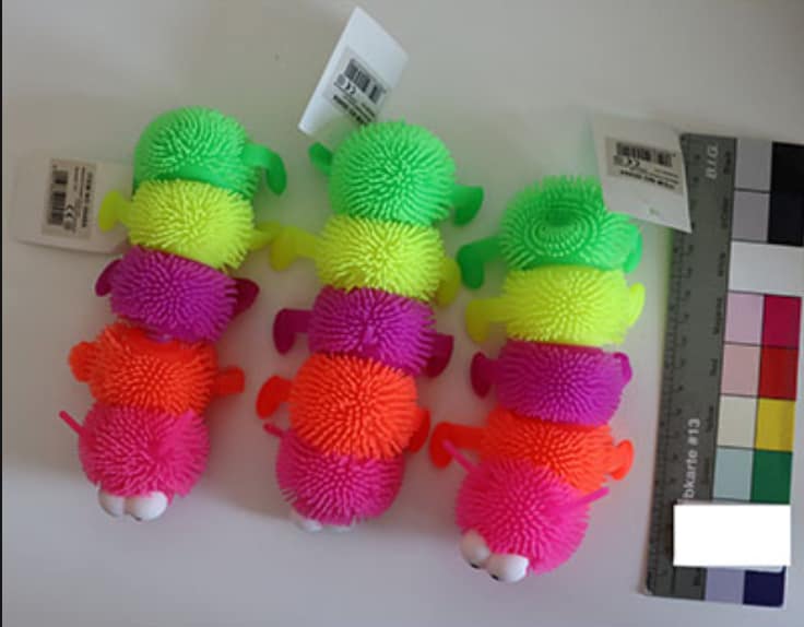 奥地利召回彩虹毛毛虫挤压玩具｜存在窒息风险｜Safety Gate 通报