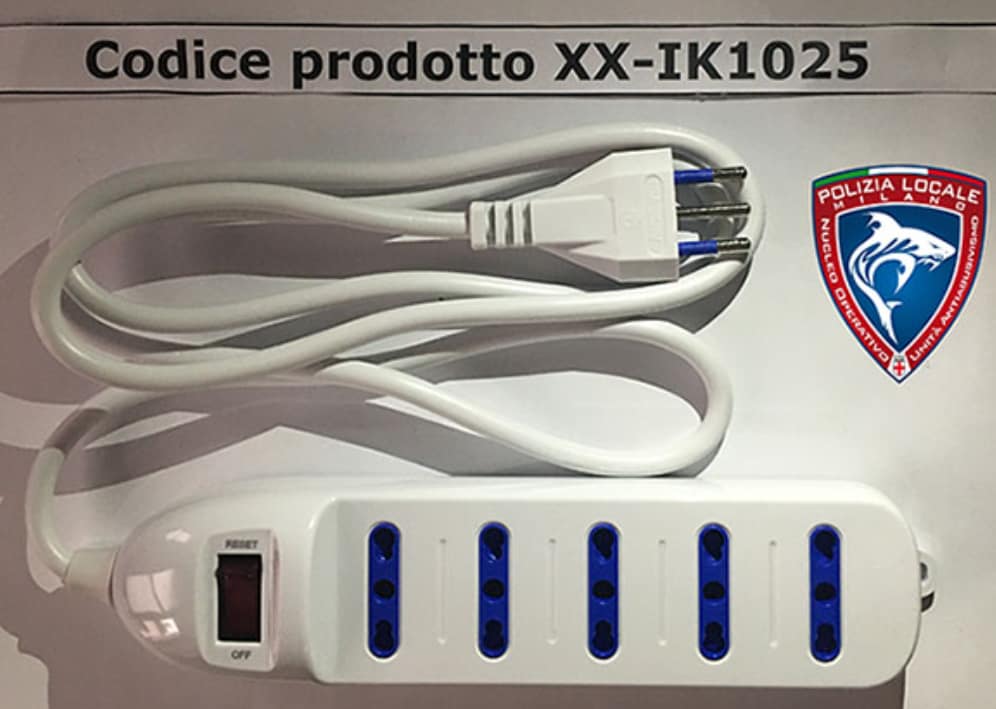 意大利召回 AIGOSTAR 插线板｜触电风险｜Safety Gate Report-2021-35